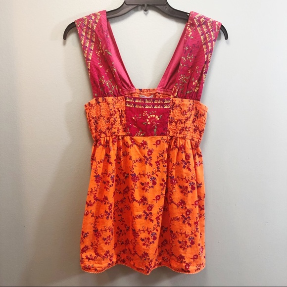Free People Tops - Free People Flower Print Sleeveless Top